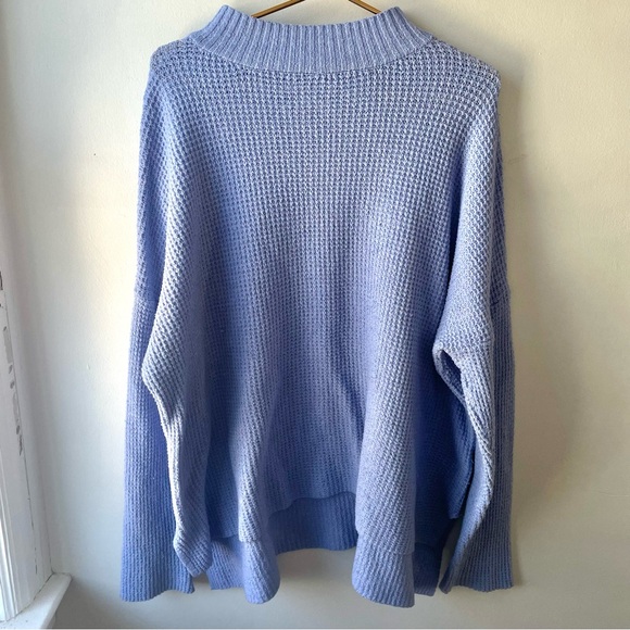 SO Oversized Knit Long Sleeve Sweater Periwinkle - Picture 1 of 4